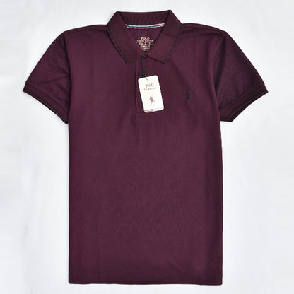 Men's Branded Polo - Mahroon