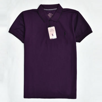 Men's Branded Polo - Dark Purple