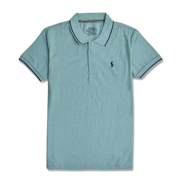 Men's Branded Polo - L/Green