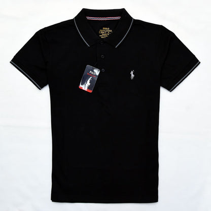 Men's Branded Polo - Black