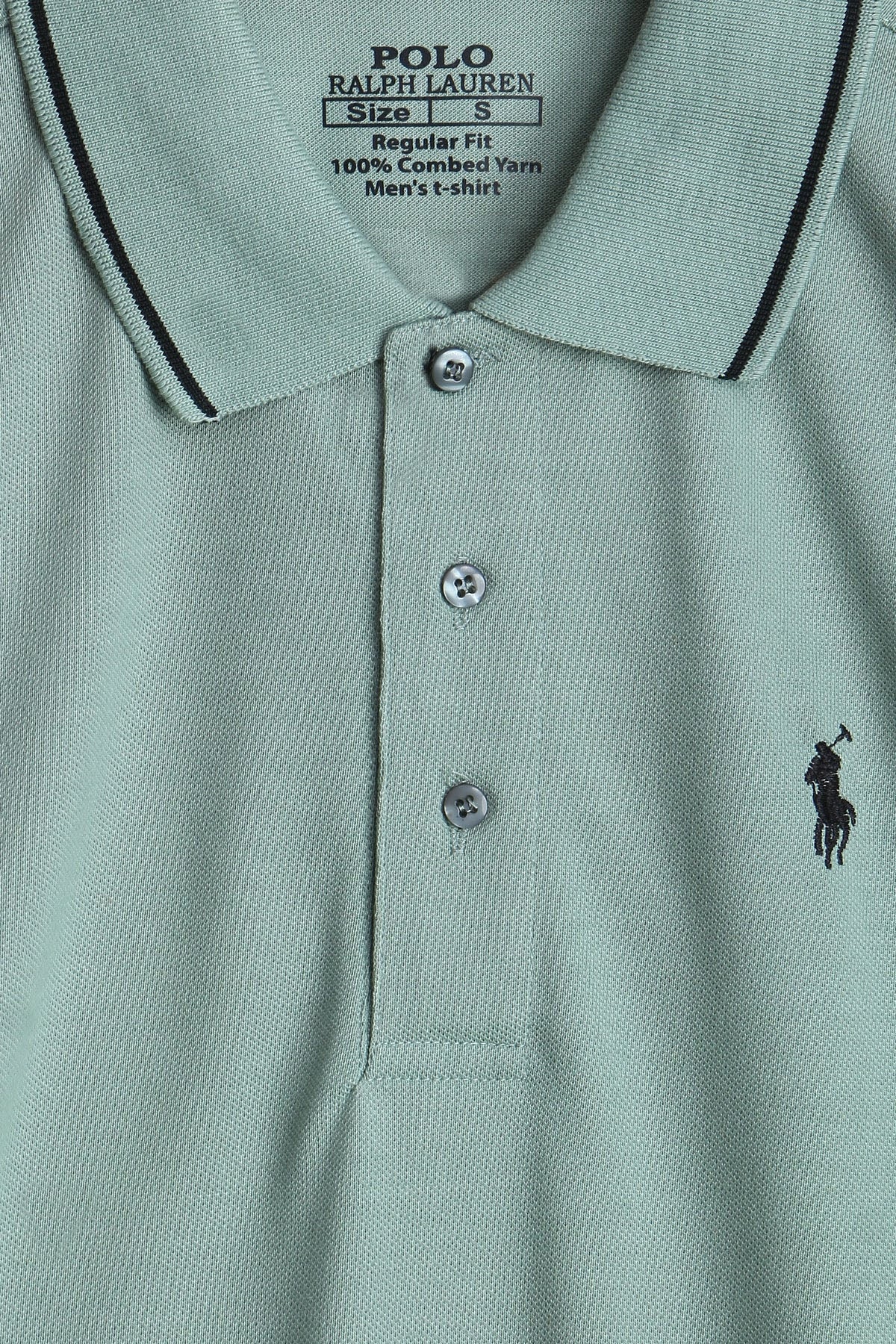 Men's Branded Polo - Mint Green