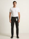 Men’s Slim Fit Black Cotton Pants