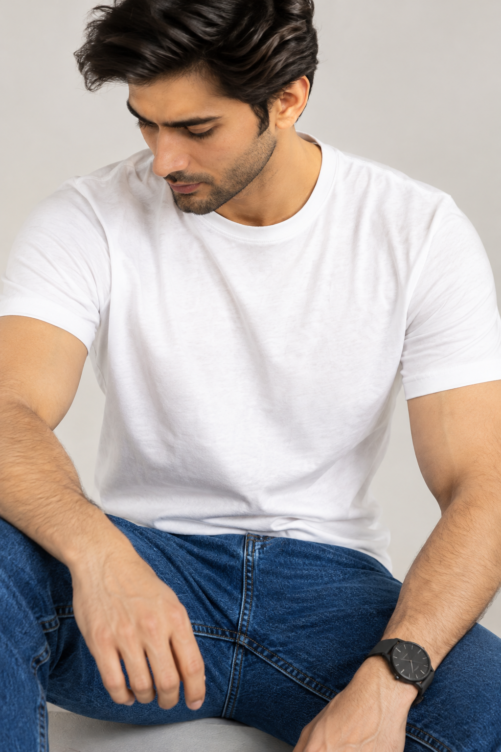 Men’s Classic Blue Straight-Fit Denim Jeans – Wrangler Style