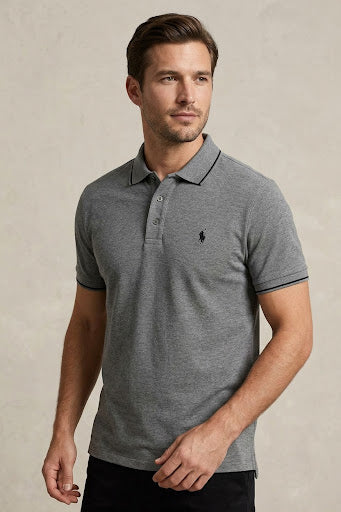 Men's classi Grey Polo T-Shirt