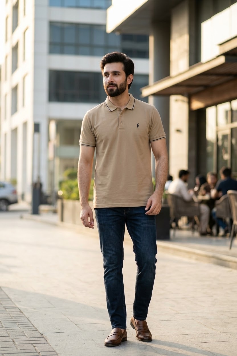 Men's classi mustard Polo T-Shirt