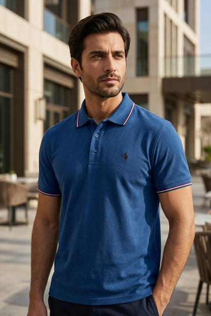 Men’s Teal Blue Polo T-Shirt