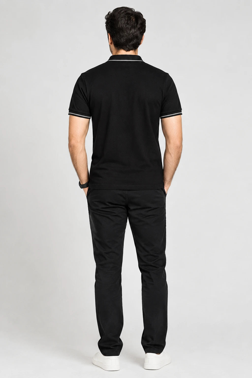 Men’s Black Polo T-Shirt