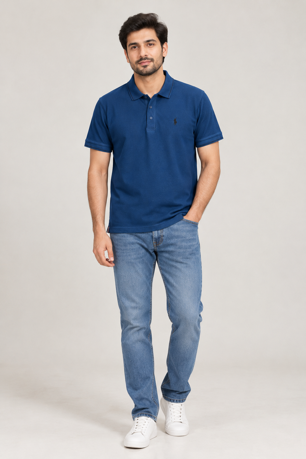 Men’s Teal Blue Polo T-Shirt