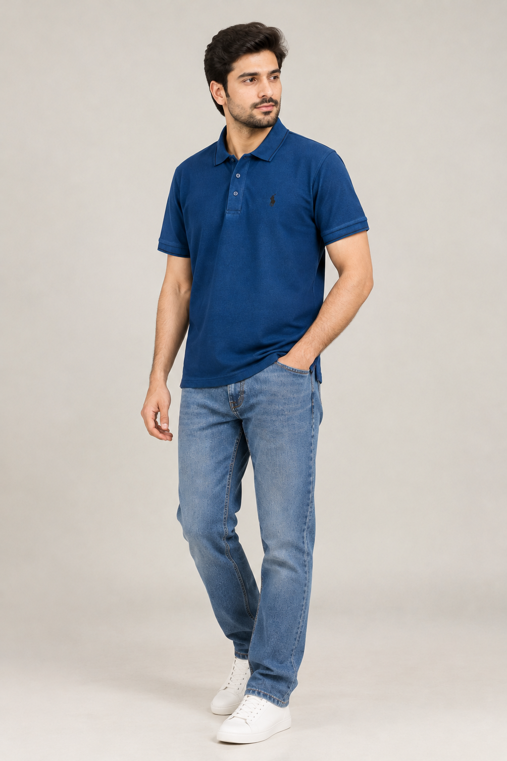 Men’s Teal Blue Polo T-Shirt