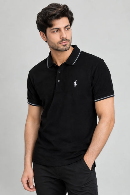 Men’s Black Polo T-Shirt