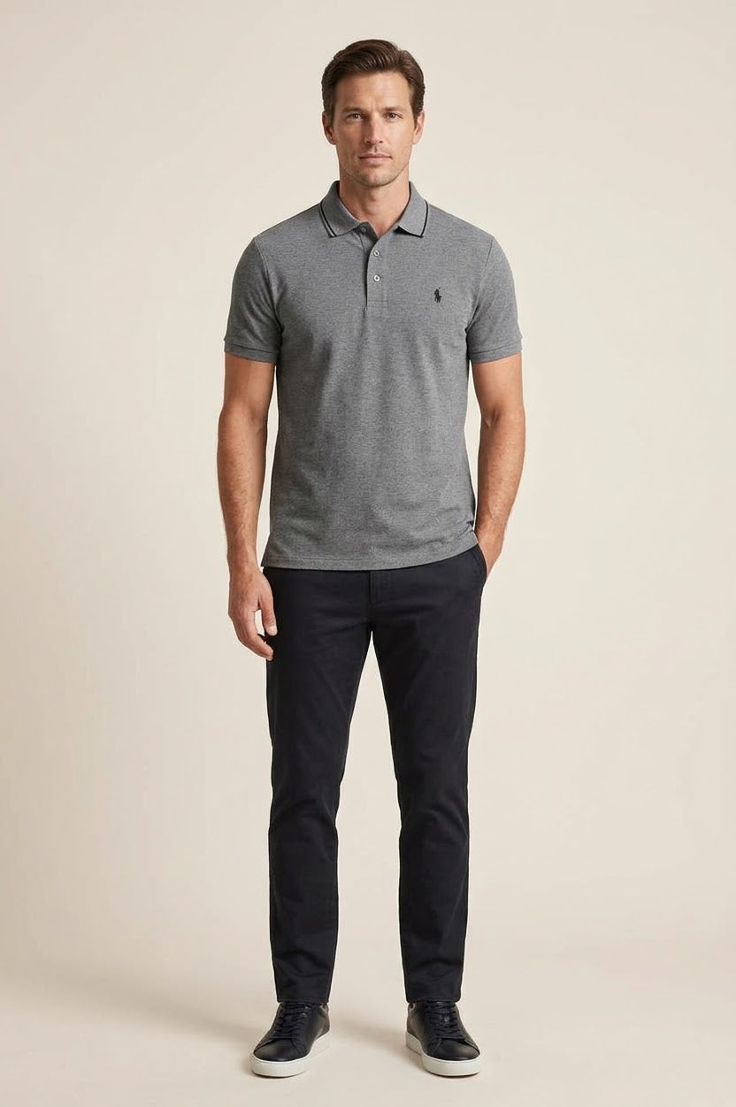 Men's classi Grey Polo T-Shirt