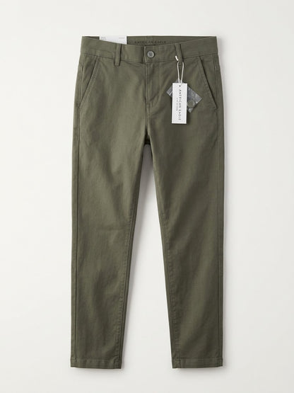 Men’s Olive Green Slim Fit CottonPants