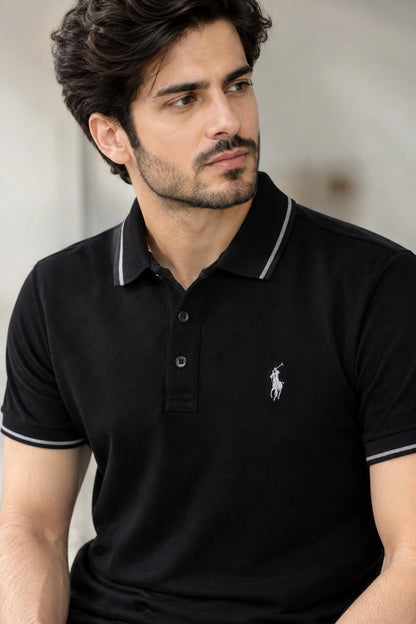 Men’s Black Polo T-Shirt