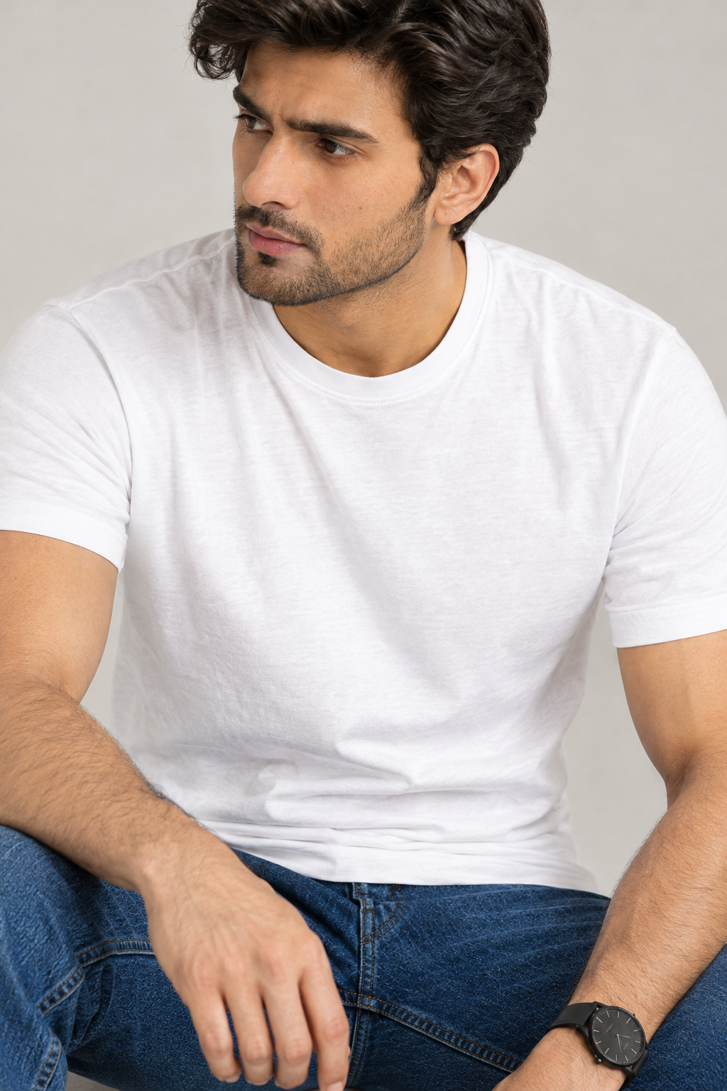 Men’s Classic Blue Straight-Fit Denim Jeans – Wrangler Style