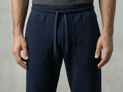 Men's Navy blue Relaxed-Fit Drawstring Sweatpants