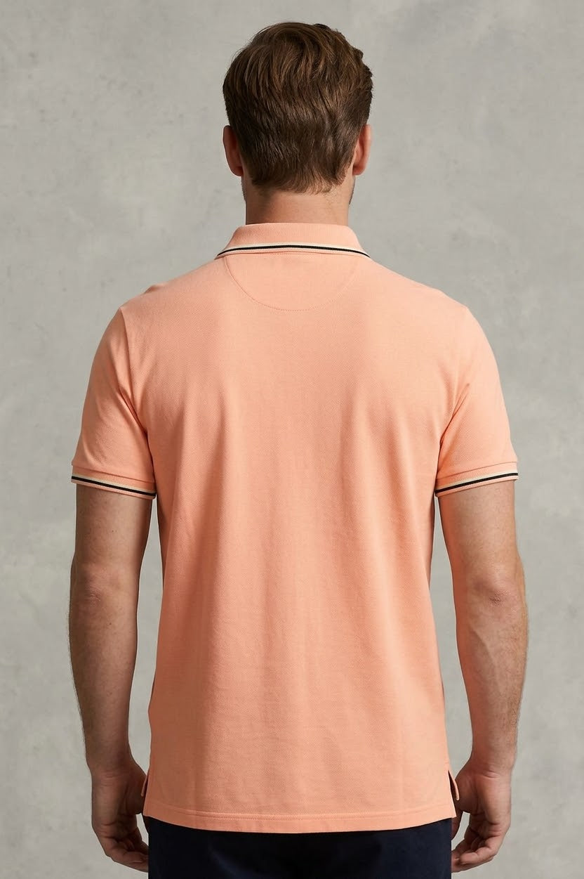 Men's classi peach Polo T- Shirt