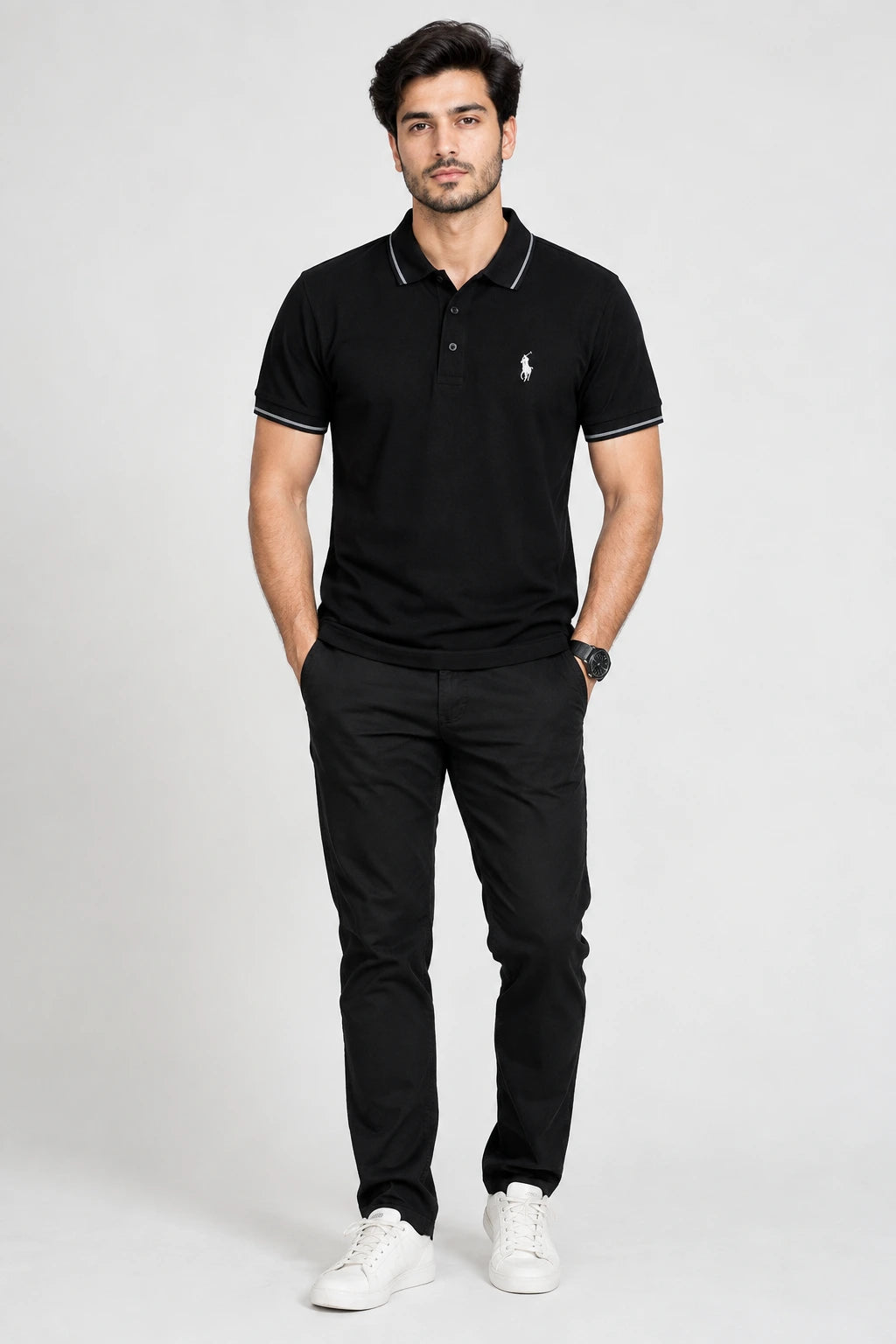 Men’s Black Polo T-Shirt