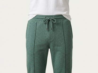 Men's Green Relaxed-Fit Drawstring Sweatpants