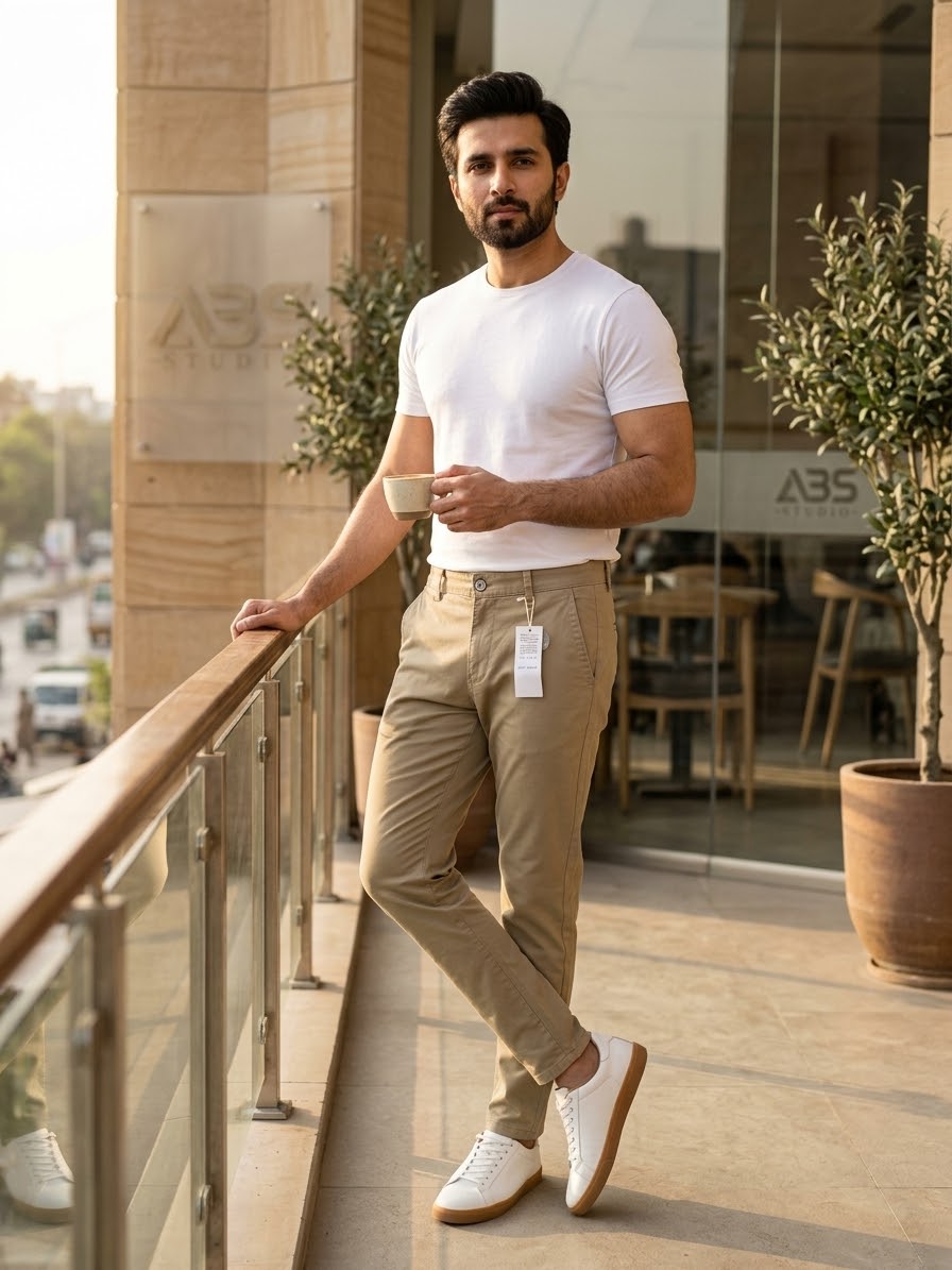 Men’s Slim Fit Cotton Pants
