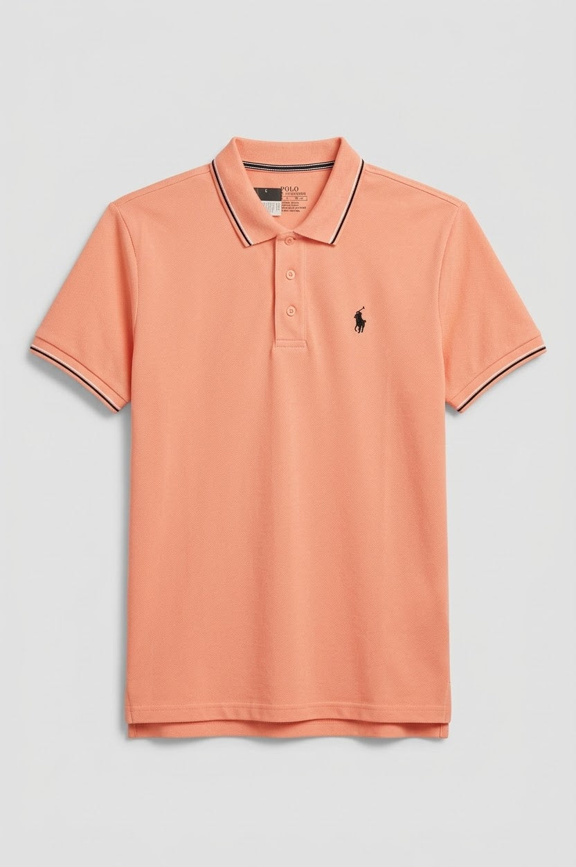 Men's classi peach Polo T- Shirt