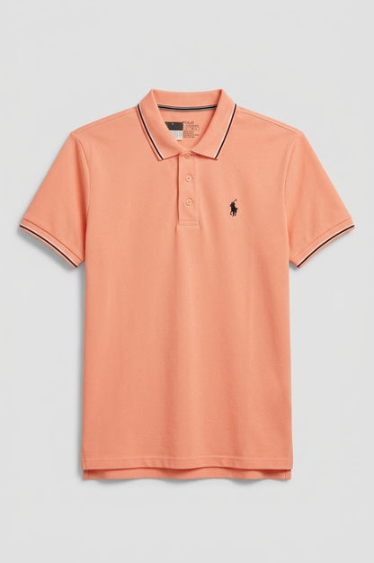 Men's classi peach Polo T- Shirt