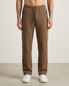 Men’s Chocolate Brown Waffle Jogger Pants